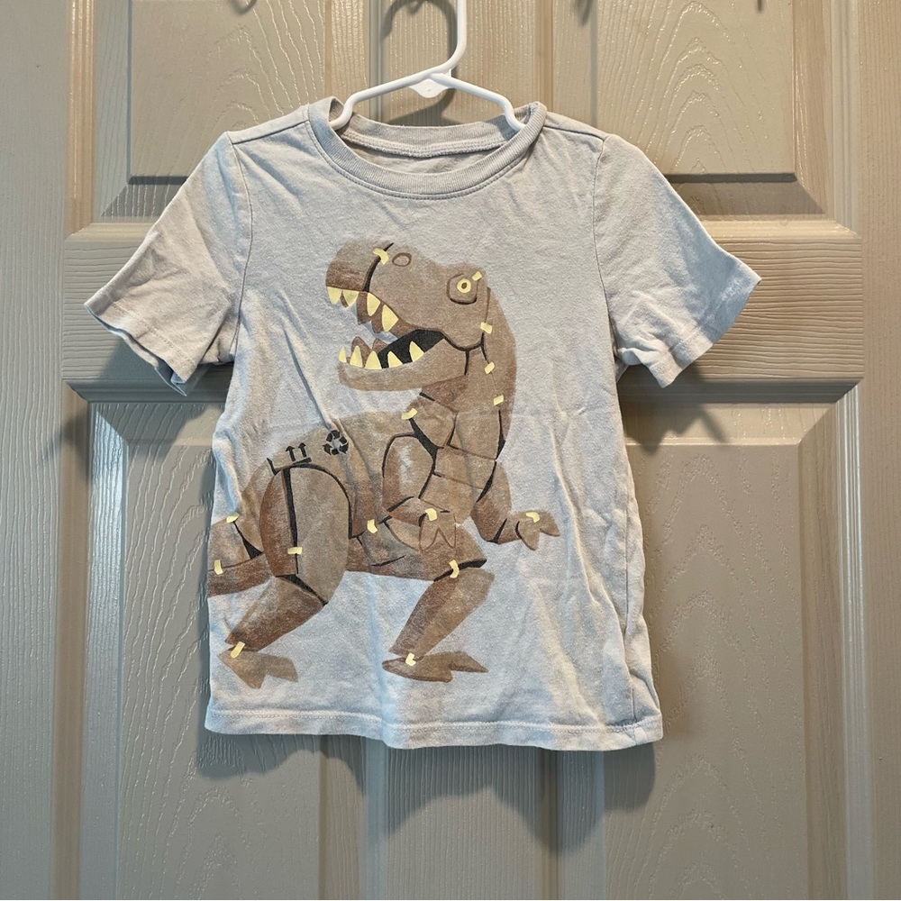 Recycled Cardboard Box T-Rex Old Navy Fog Colored Graphic Tee